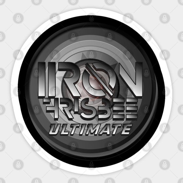 Iron Frisbee Ultimate Sticker by CTShirts